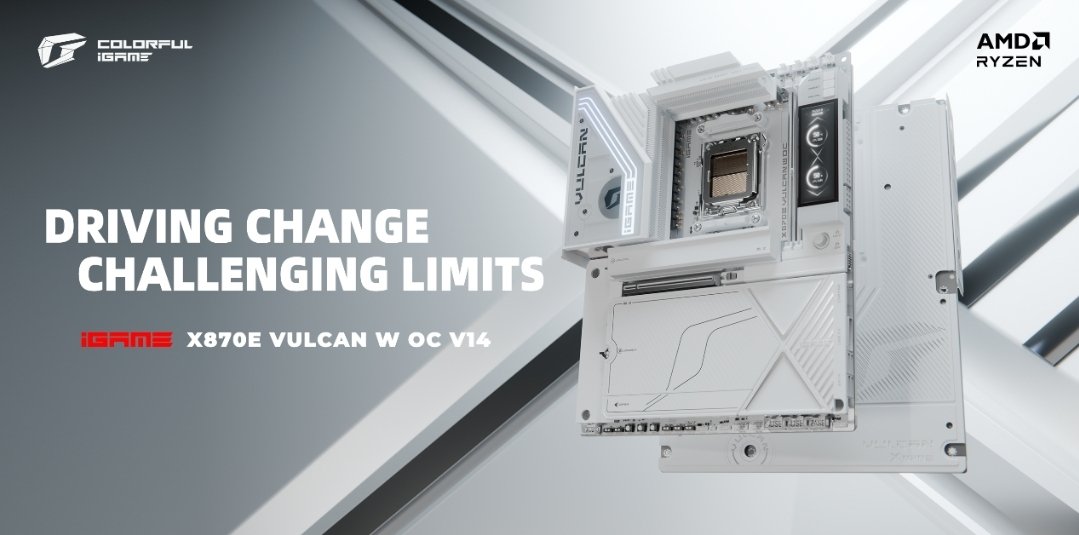 X870E motherboard: Colorful’s iGame Vulcan W OC